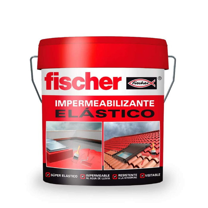 Fischer Impermeabilizante Gris con Fibras 15 l
