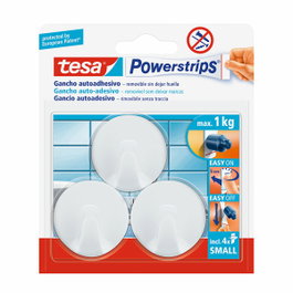 Tesa powerstrips circulares blanco hasta 1kg 57577