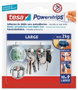 Tesa Powerstrips Tiras adhesivas de doble cara grandes, 10 uds