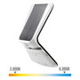 Edm Aplique solar blanco con sensor de presencia y batería recargable