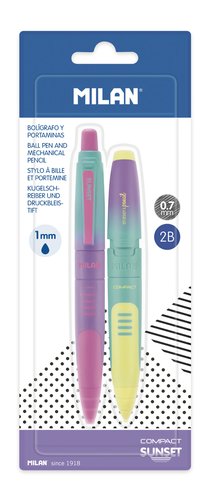Milán Kit Bolígrafo y Portaminas Compact Sunset Colores Surtidos