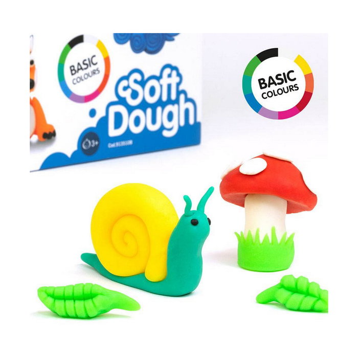 Milan Pasta para Modelar Soft Dough Basic Colores Surtidos (10 botes de 85 g)