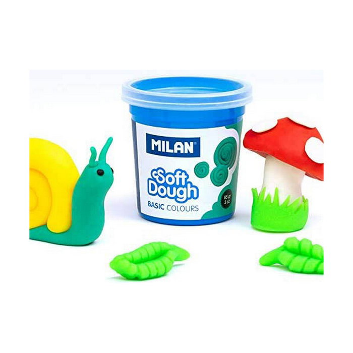 Milan Pasta para Modelar Soft Dough Basic Colores Surtidos (10 botes de 85 g)
