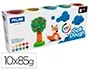 Milan Soft Dough Basic Pasta de Modelar 85g Caja de 10 Botes Colores Surtidos