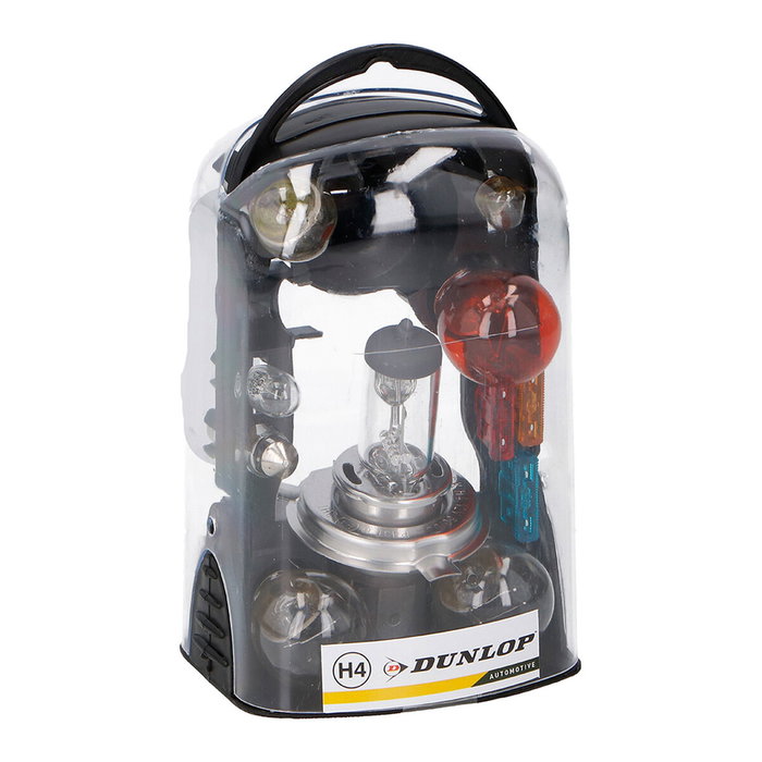 Dunlop Juego de 11 bombillas H4 y fusibles para coche