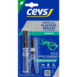 CEYS Adhesivo para Plásticos Difíciles 3g+4ml