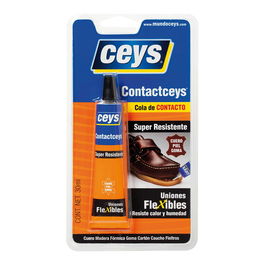 Ceys Cola de Contacto Blister 30 ml para Cuero, Madera, Fórmica, Goma y Cartón