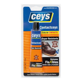Ceys Cola de Contacto Blister 70 ml para Cuero, Piel, Madera, Goma y Caucho