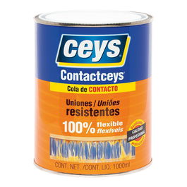 Ceys Bote 1 l Cola de Contacto Neopreno Multiusos para Cuero, Madera, Goma y Más