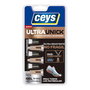 Ceys Adhesivo instantáneo Ultra Strong Gel 3 monodosis de 1 g - Rápido, fuerte, flexible, sin olor para todos los materiales