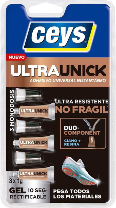 Ceys Ultraunick Poder Extremo Gel 3 x 1 g