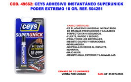 Ceys Ultraunick Poder Extremo 10 g