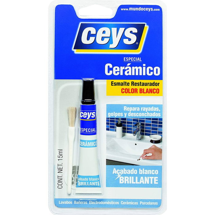CEYS Esmalte Restaurador Cerámico Blanco Brillo 15ml CEYS Esmalte Restaurador Cerámico Blanco Brillo 15ml