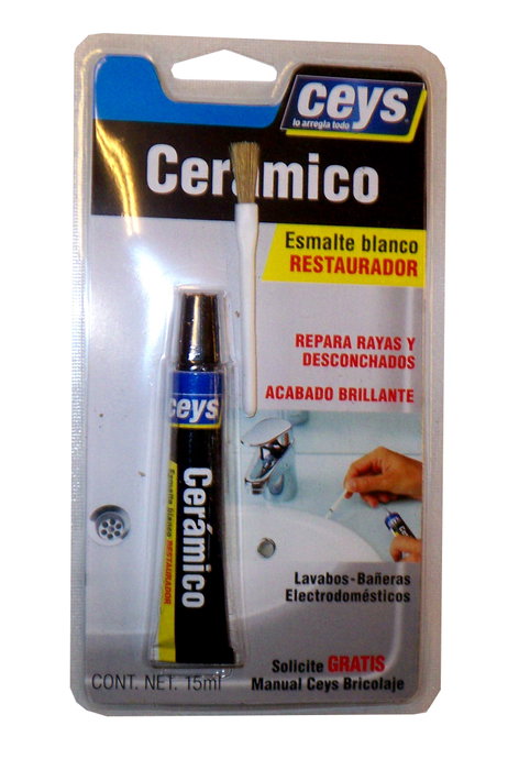 CEYS Esmalte Restaurador Cerámico Blanco Brillo 15ml