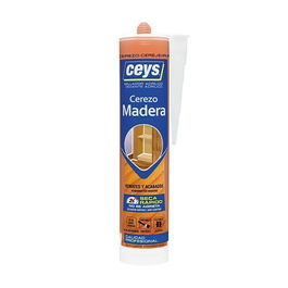 Ceys Sellador Acrílico para Madera Cerezo 300 ml Especial Juntas Interiores con Otros Materiales
