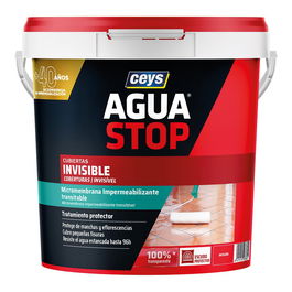 Ceys Aguastop Invisible Impermeabilizante Líquido para Cubiertas y Terrazas, Transparente, 4 L