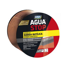 Ceys Aguastop Banda Impermeable Butilo Color Teja 10 cm x 10 m