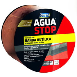 Ceys Aguastop Banda Impermeable de Butilo Teja 10 cm x 10 m