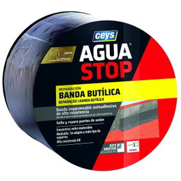 Ceys Aguastop Banda Impermeable de Butilo Gris 10 cm x 10 m