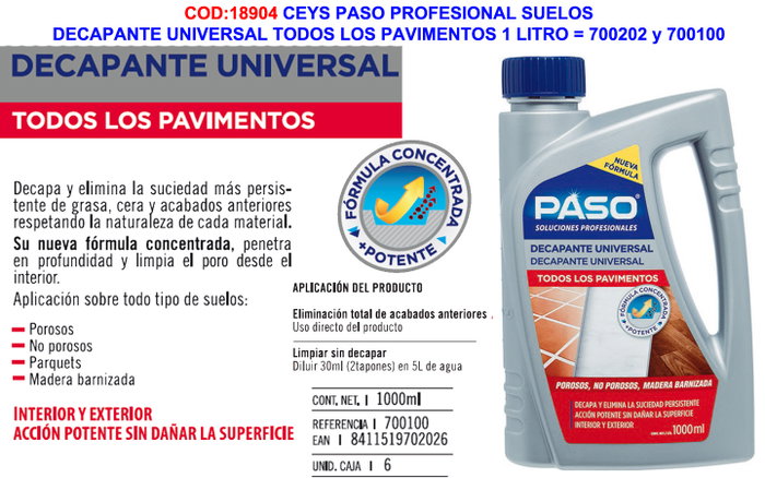 Paso Decapante Universal 1l