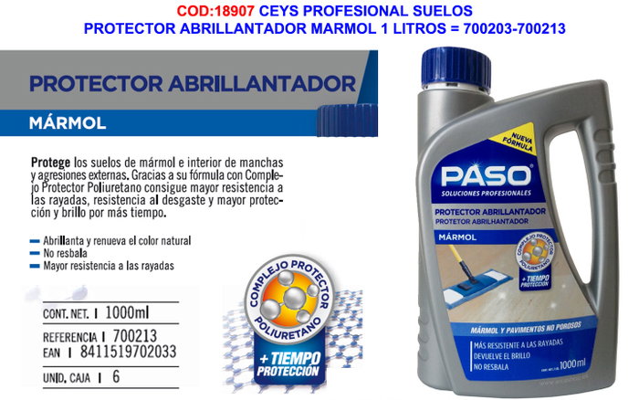Paso Protector abrillantador mármol 1 l Paso Protector abrillantador mármol 1 l