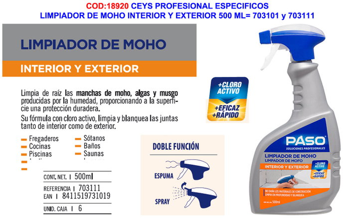 Paso Elimina Moho 500ml