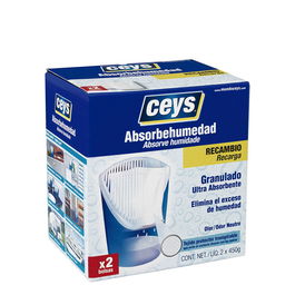 Ceys Antihumedad Recarga 450 g - Absorbe Humedad y Previene Moho en Espacios Grandes