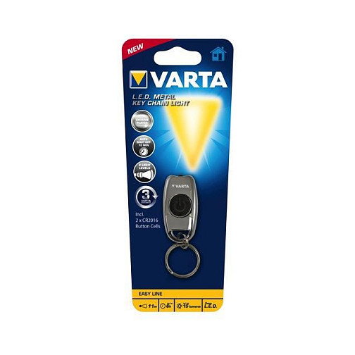 Varta Metal Key Chain Light con 15 lm y 2xCR2016 Varta Metal Key Chain Light con 15 lm y 2xCR2016