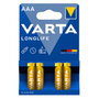 Varta Longlife AAA LR03 Pilas Alcalinas (Pack de 4)