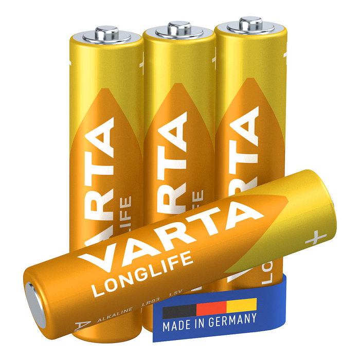 Varta Longlife AAA LR03 Pilas Alcalinas (Pack de 4)