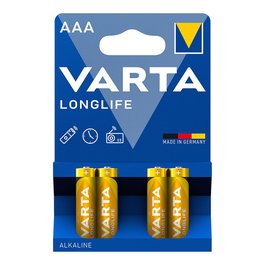 Varta LR03 Pila Alcalina Longlife AAA Blister 4 Unidades Ø10,5x44,5mm