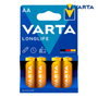 Varta Longlife Pila Alcalina AA LR06, Blíster de 4 unidades