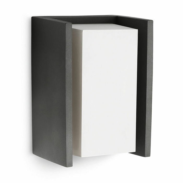 Philips Aplique de pared Bridge E27 Antracita 15W 970lm
