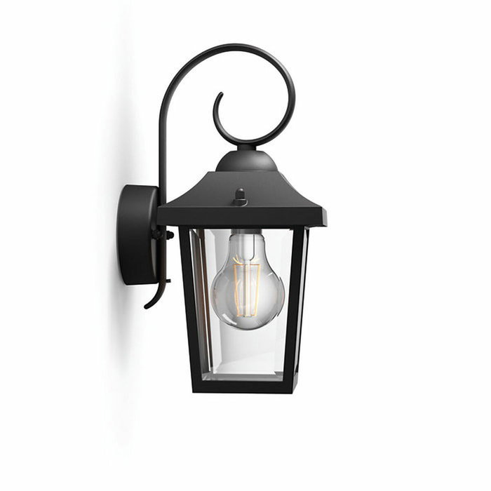 Philips Aplique exterior Buzzard negro E27 60W