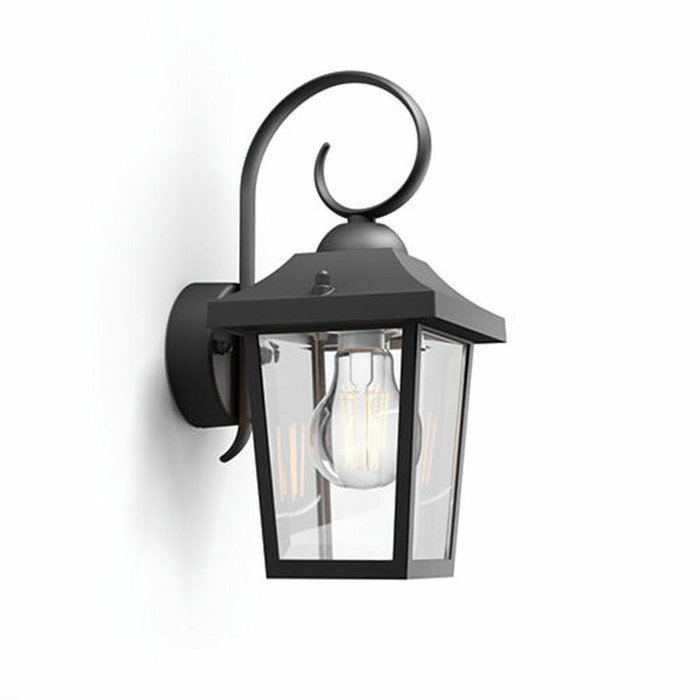 Philips Aplique exterior Buzzard negro E27 60W