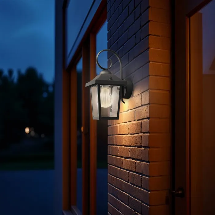 Philips Aplique exterior Buzzard negro E27 60W