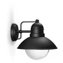Philips Aplique exterior Hoverfly E27 Negro luz hacia abajo con casquillo E27