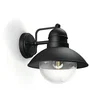 Philips Aplique exterior Hoverfly E27 Negro luz hacia abajo con casquillo E27