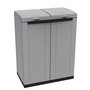 Ecoline Armario reciclaje 2 puertas 68 x 39 x 88,7 cm gris
