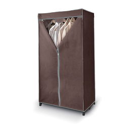 Domo Pack Living Armario Ropero de Tela 75 x 50 x 145 cm Marrón con Cremallera
