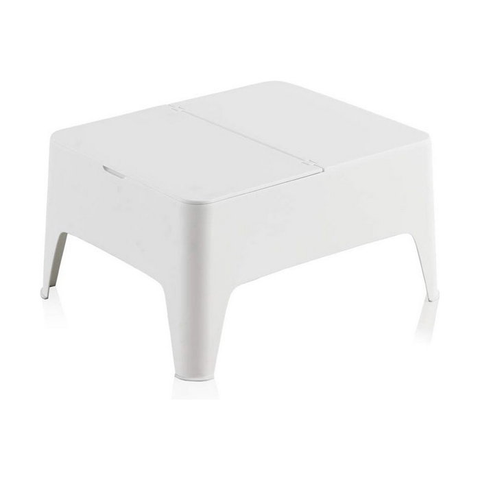 Sp Berner Mesa auxiliar Alaska blanca para exterior