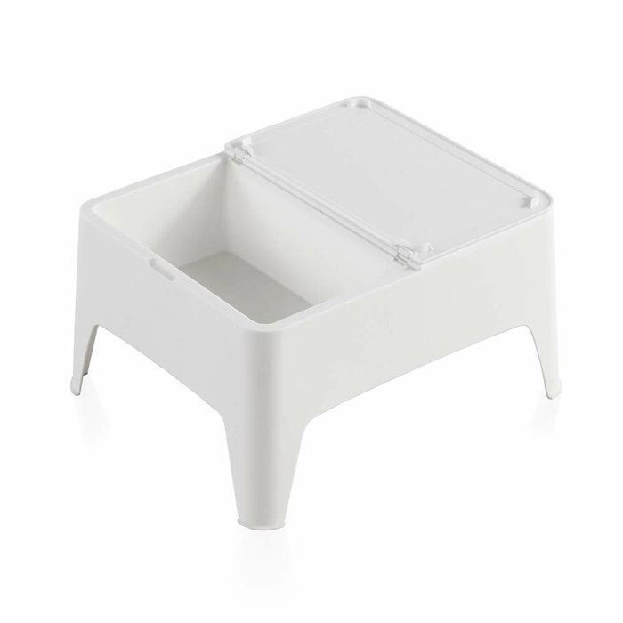 Sp Berner Mesa auxiliar Alaska blanca para exterior