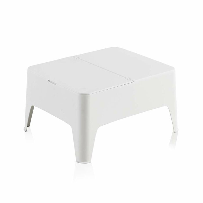 Sp Berner Mesa auxiliar Alaska blanca para exterior