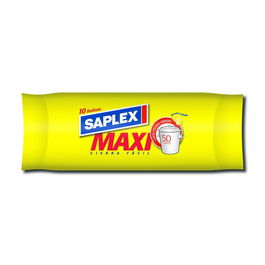 Saplex Bolsa de basura aroma limon blanca 50 l (57 x 70 cm) 10 uds