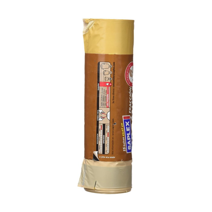 Saplex Bolsa de basura miniplus 10 l (45 x 47 cm) 15 uds