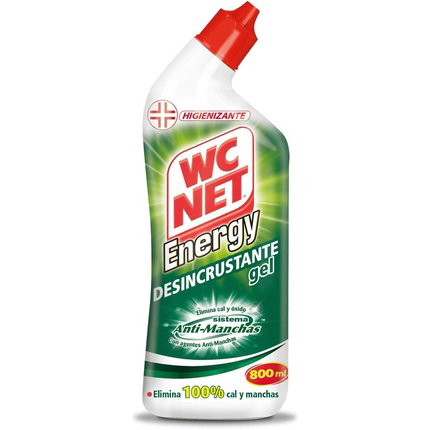 Wc Net Gel Energy Limpiador de Inodoros Desincrustante 800 ml Wc Net Gel Energy Limpiador de Inodoros Desincrustante 800 ml