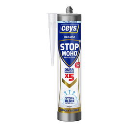 Ceys Silicona Stop Moho X5 Baños y Cocinas Transparente 280 ml