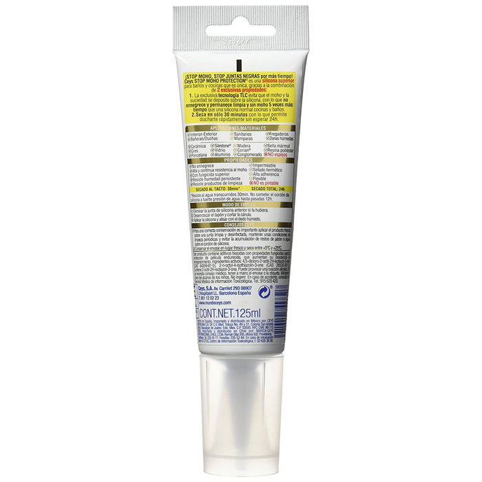 Ceys Silicona stop moho para baños y cocinas transparente 125 ml Ceys Silicona stop moho para baños y cocinas transparente 125 ml