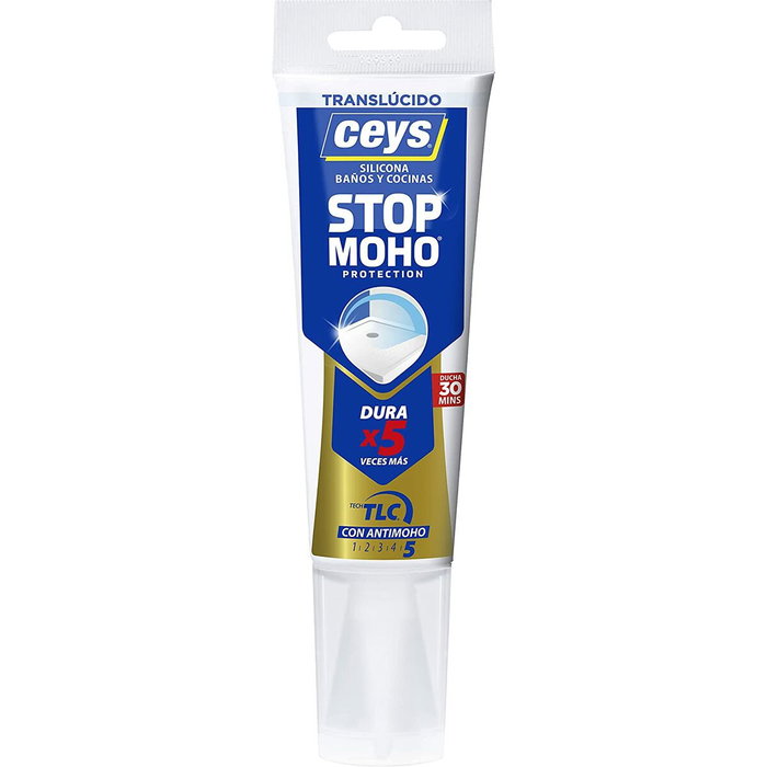 Ceys Silicona stop moho para baños y cocinas transparente 125 ml Ceys Silicona stop moho para baños y cocinas transparente 125 ml