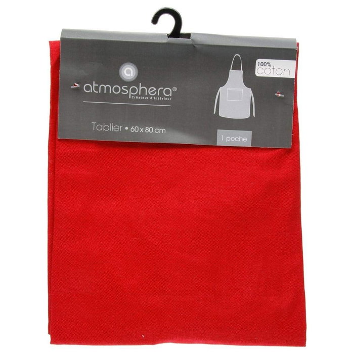 Atmosphera Delantal Rojo 60 x 80 cm